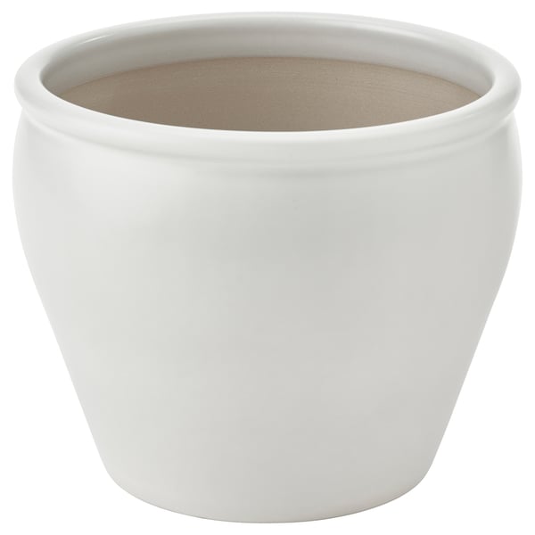 Witte ronde plantenbak - binnen/buiten