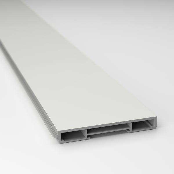 ASPUDDEN Plint, lichtgrijs, 213x11 cm