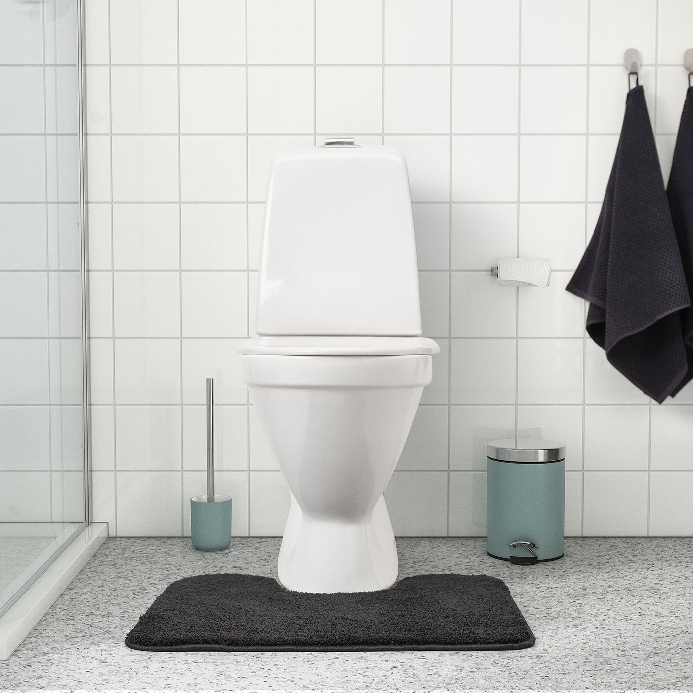 Luxury Chenille Toilet Rugs U-Shaped 24x20, Soft 24 x 20