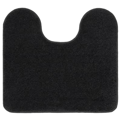 BACKMÅRA zwarte badmat, zacht gerecycled polyester, u-vorm, antislip latex achterkant.