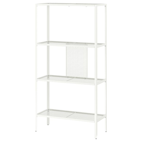 congestie klink patroon BAGGEBO Open kast, metaal/wit, 60x25x116 cm - IKEA België