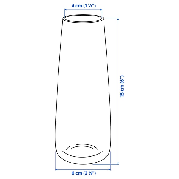 Illustratie met afmetingen voor het product: BERÄKNA.