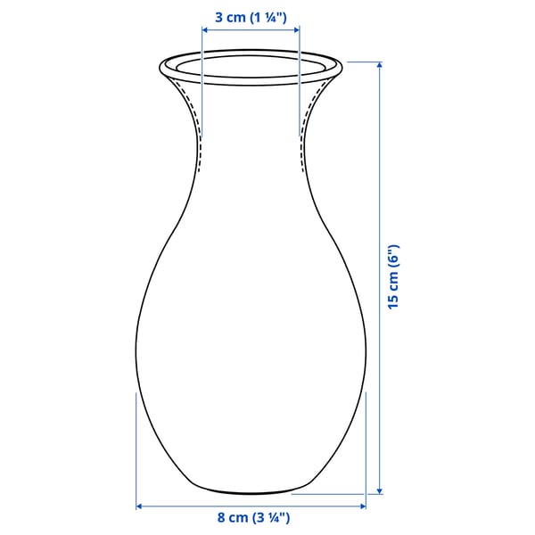 Illustratie met afmetingen voor het product: BERGKÖRSBÄR.