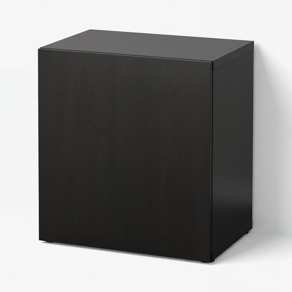 BESTÅ Kast met deur, zwartbruin/Lappviken zwartbruin, 60x42x64 cm