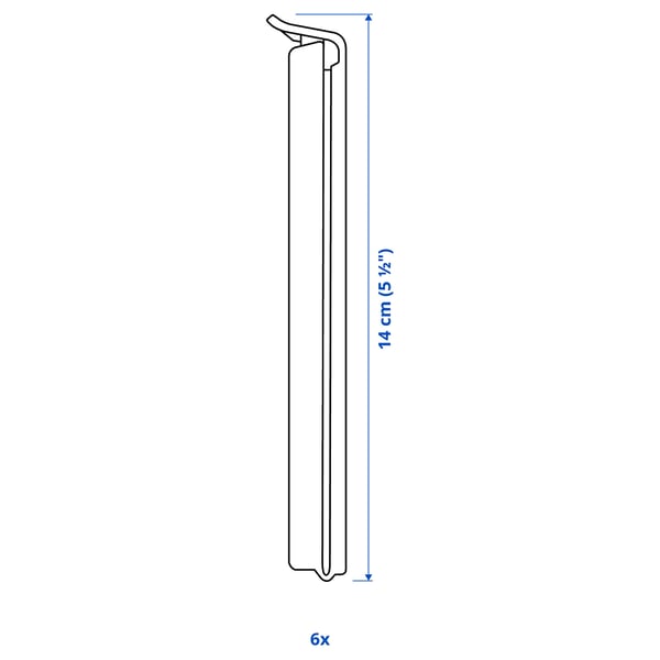 Illustratie met afmetingen voor het product: BEVARA.