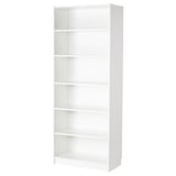 Witte BILLY boekenkast met verstelbare planken om te organiseren.