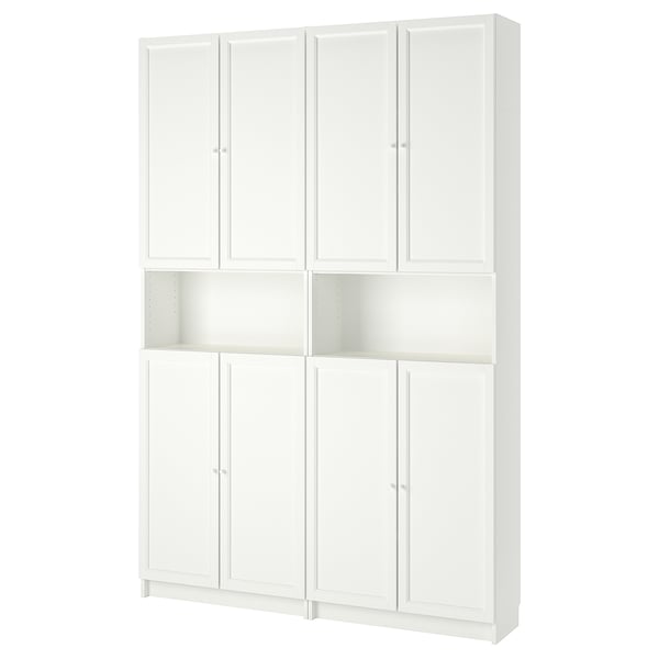 gemeenschap idee Bank BILLY / OXBERG Boekenkast bovendeel/deuren, wit, 160x30x237 cm - IKEA België