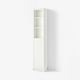 BILLY / OXBERG Boekenkast paneel-/vitrinedeur, wit/glas, 40x30x202 cm