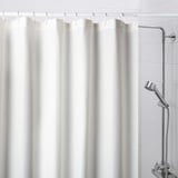 BORSTALOE wafel douchegordijn - wit, gerecycled polyester, volledige privacy