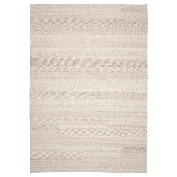 Vloerkleed, laagpolig, handgemaakt beige, 170x240 cm - IKEA België