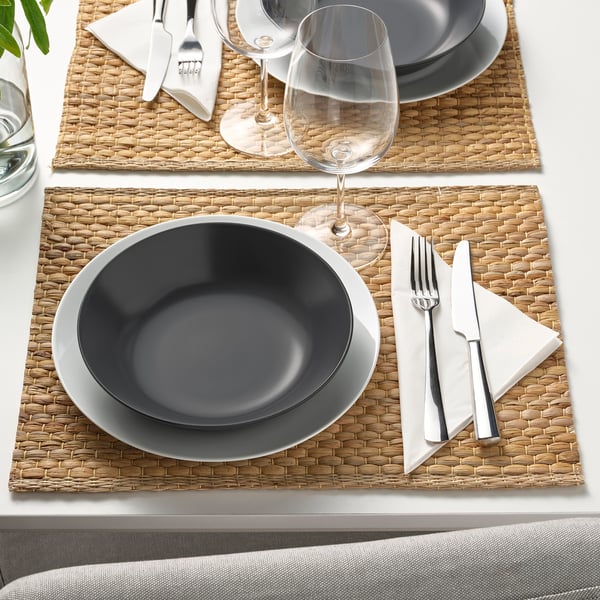 dinera diep bord donkergrijs ikea