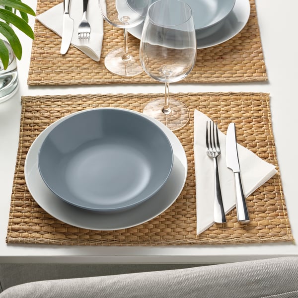 dinera diep bord grijsblauw ikea