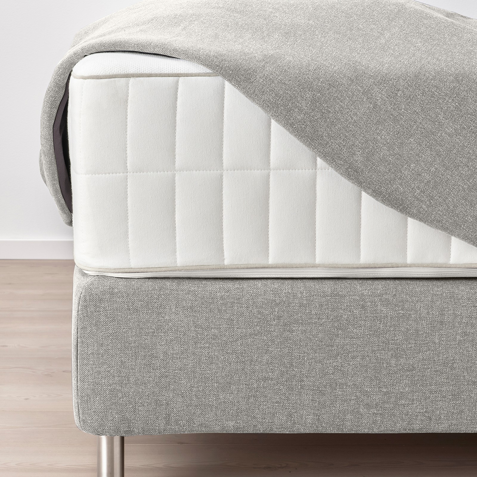 DUNVIK Boxspring Vatneström middelhard/Tistedal Gunnared beige IKEA