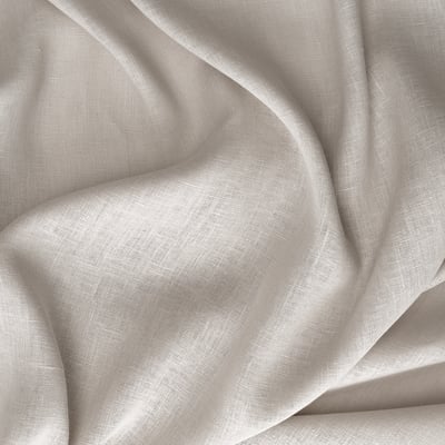 DYTÅG gordijnen, beige. Linnen, semi-transparant, staafzak, verticale strepen.