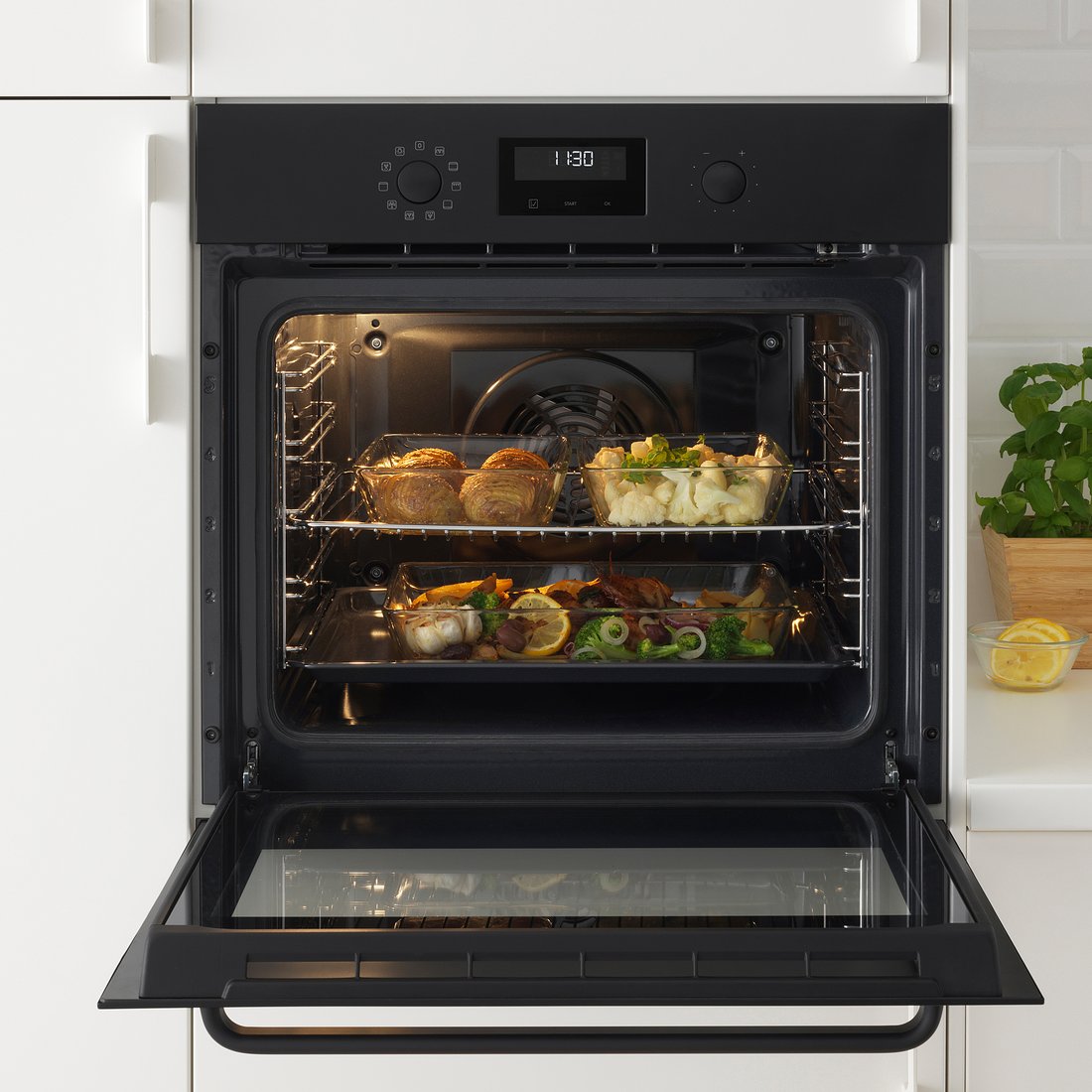 EFTERSMAK Heteluchtoven, zwart IKEA