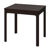 EKEDALEN vierkante eettafel, donkerbruin, houten, vier poten.