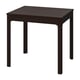 EKEDALEN vierkante eettafel, donkerbruin, houten, vier poten.