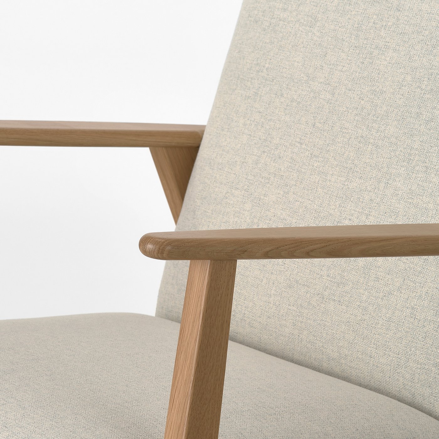 EKENÄSET Fauteuil - eiken/Gunnared beige