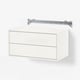 EKET Wandopbergcombinatie, met 2 lades/wit, 70x35x35 cm