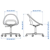 Illustratie met afmetingen voor het product: ELDBERGET.