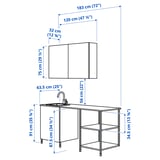 Illustratie met afmetingen voor het product: ENHET.
