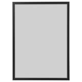 Zwarte lege fotolijst, rechthoekige vorm, eenvoudig ontwerp. Ai-gegenereerd.
