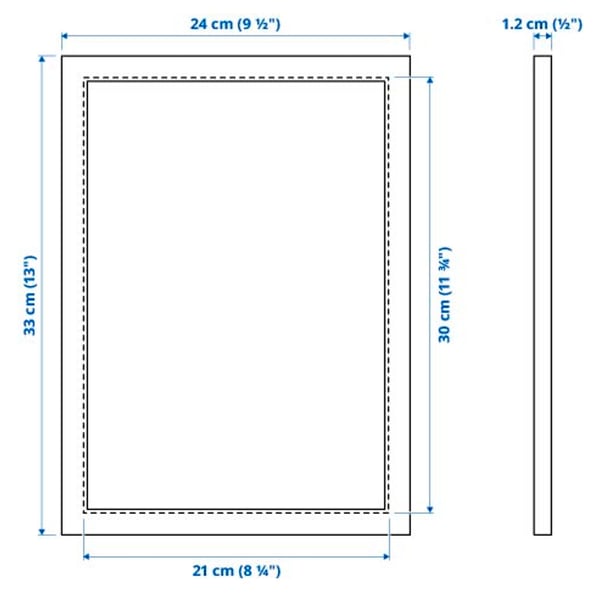 Illustratie met afmetingen voor het product: FISKBO.