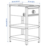 Illustratie met afmetingen voor het product: GRILLSKÄR.