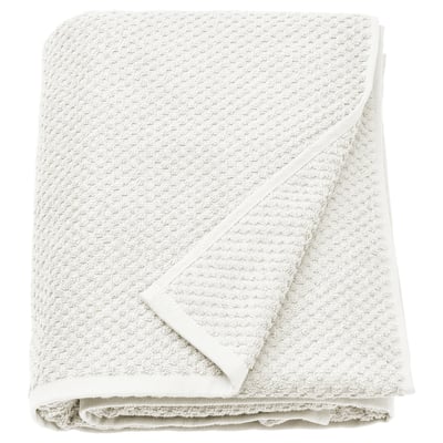 GULVIAL handdoek, beige, zacht katoen, gevouwen, vierkante vorm, getextureerd ontwerp.