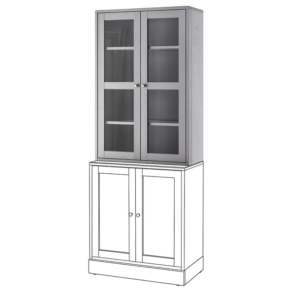 Havsta Vitrinekast Grijs Ikea