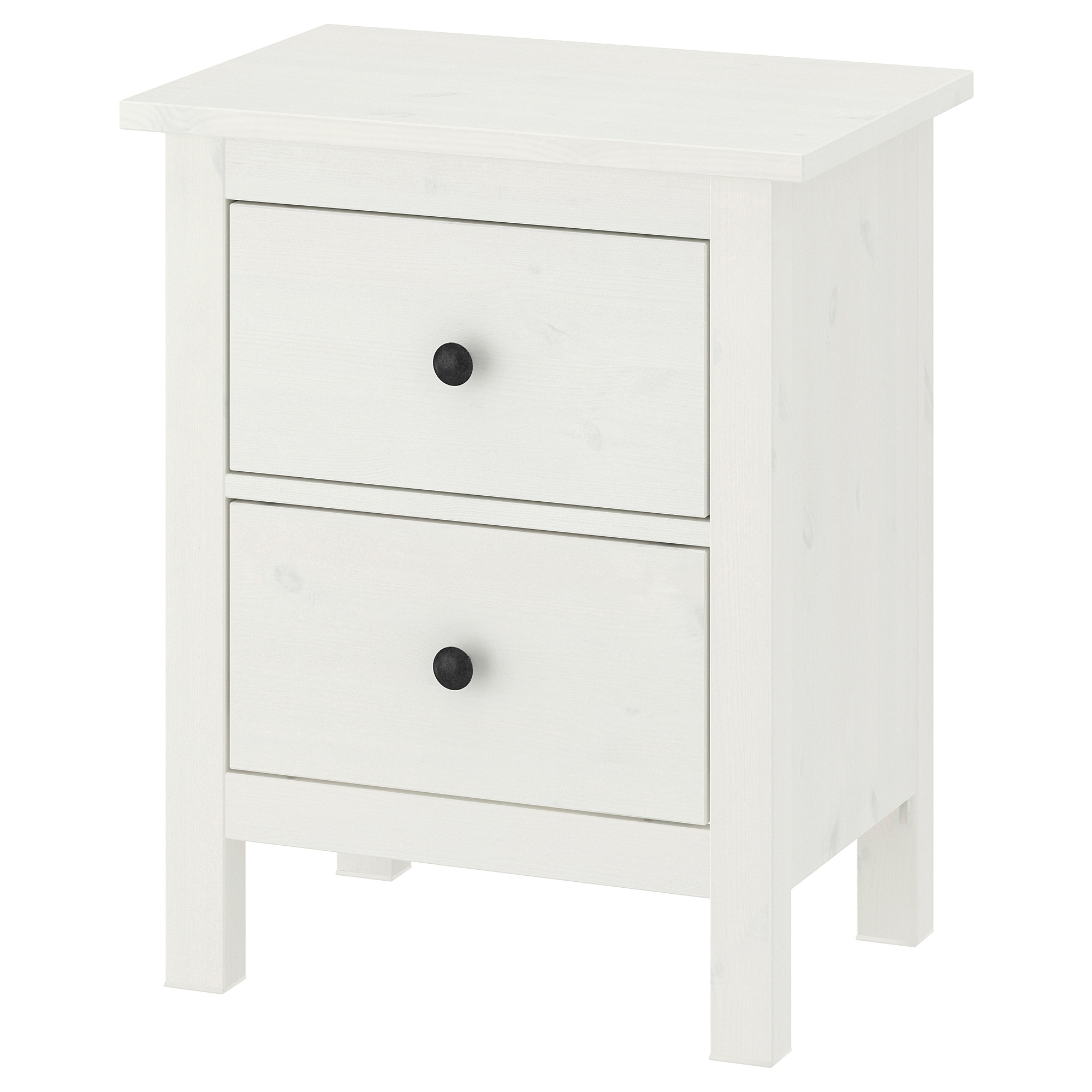 HEMNES Ladekast 2 lades, wit gebeitst, 54x66 cm IKEA