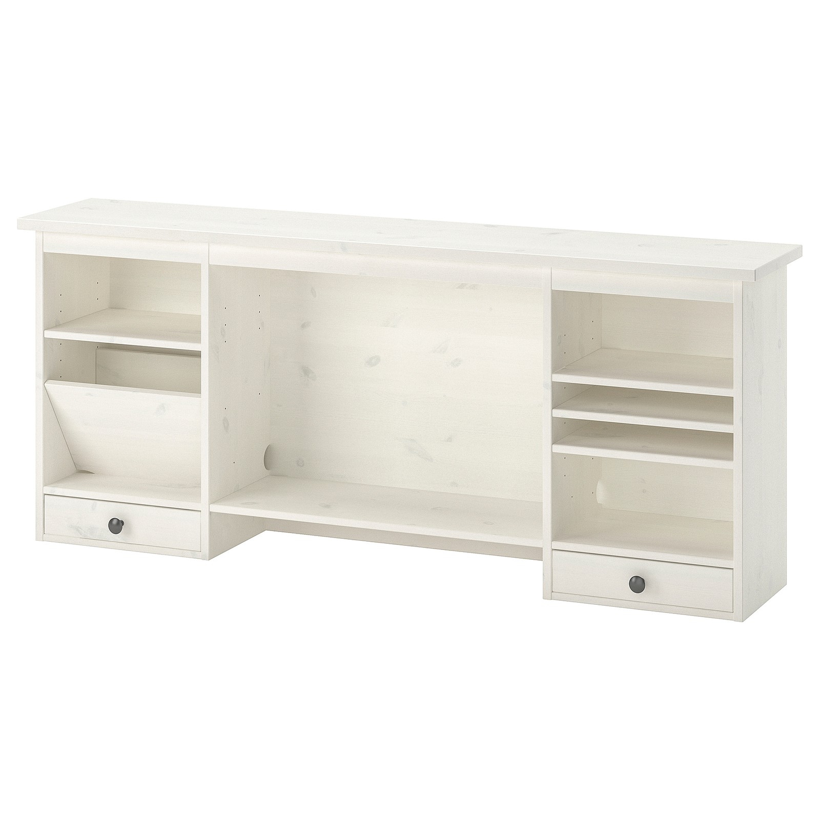 HEMNES Opbouwdeel, bureau, wit gebeitst, 152x63 cm IKEA