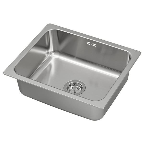 Roestvrijstalen spoelbak met enkele spoelbak, modern