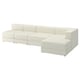 JÄTTEBO 4,5-zits mod bank w chaise longue, rechts/Axvall ecru