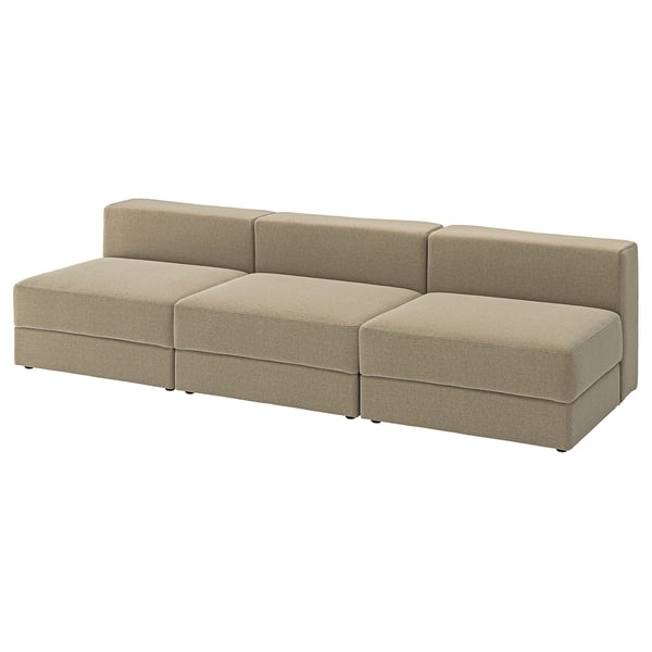 JÄTTEBO 4,5-zits modulaire bank, Johanneshov bruin-beige