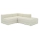 JÄTTEBO Mod crnr sofa 2,5-zits w chaise lng, rechts/Axvall ecru