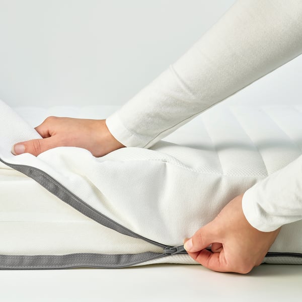 JÄTTETRÖTT Pocketveringmatras voor ledikant, wit, 60x120x11 cm