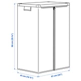 Illustratie met afmetingen voor het product: JOSTEIN.
