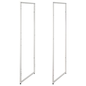JOSTEIN witte metalen framepanelen, strak, modern design, geschikt voor binnen/buitengebruik.