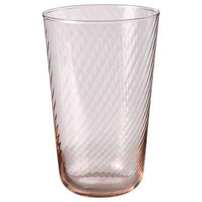 KLIPPLAX helder glazen tumbler, strak & dun, gladde buitenkant, getextureerd interieur, elegant ontwerp.