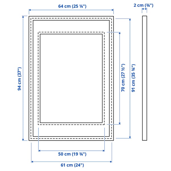 Shinkan Koningin onderschrift KNOPPÄNG Fotolijst, zwart, 61x91 cm - IKEA België