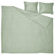 Groene lyocell beddengoed set met knoopsluiting