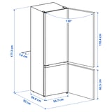 Illustratie met afmetingen voor het product: LAGAN.
