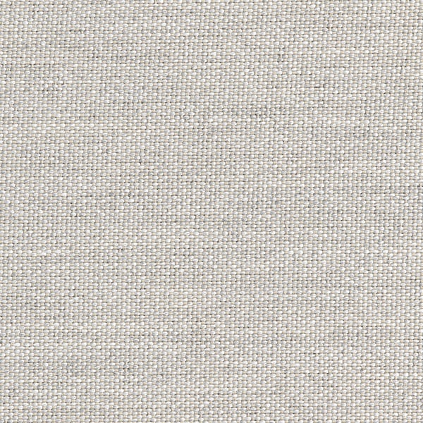 Afbeelding toont hoogwaardige, strak geweven, lichtgekleurde stof. Voorkant is 100% gerecycled polyester, achterkant is 100% polypropyleen.