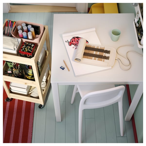 LOSHULT Roltafel, grenen, 38x38x82 cm