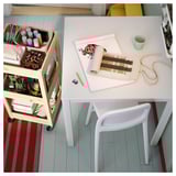 LOSHULT Roltafel, grenen, 38x38x82 cm