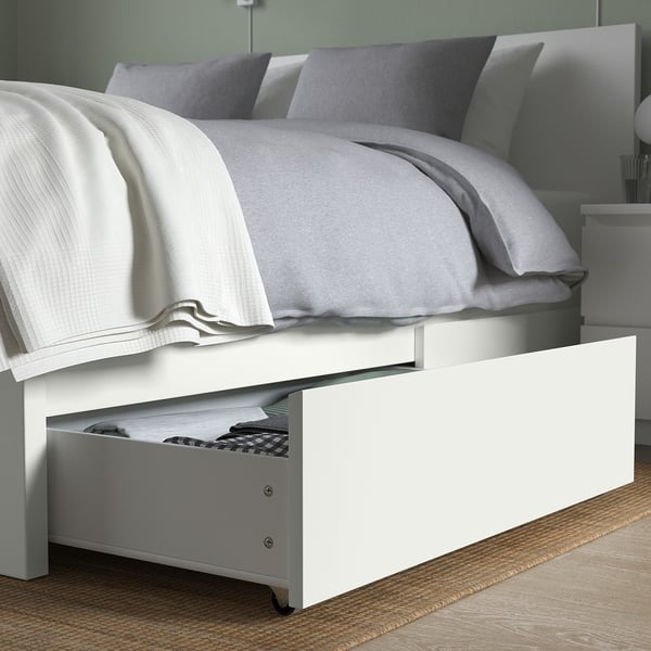 omdraaien hebben Familielid MALM Bedlade voor hoog bedframe, wit, 2 st. - IKEA België