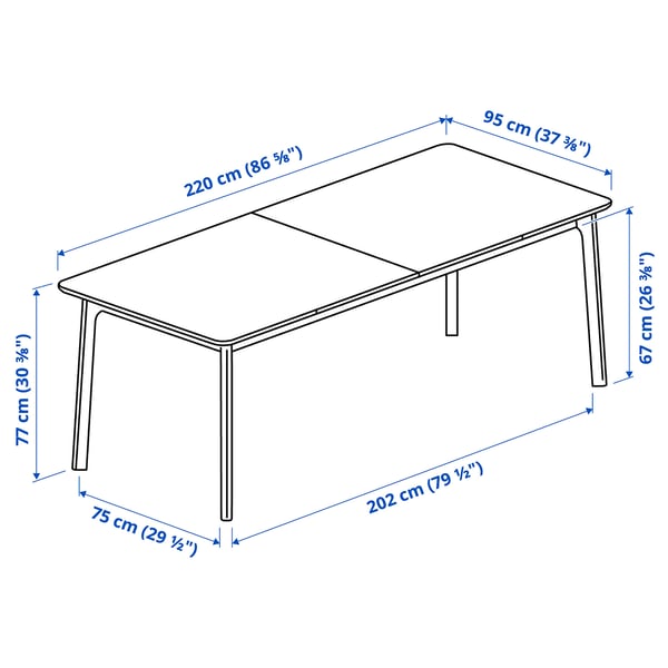 Illustratie met afmetingen voor het product: MELLANSEL.