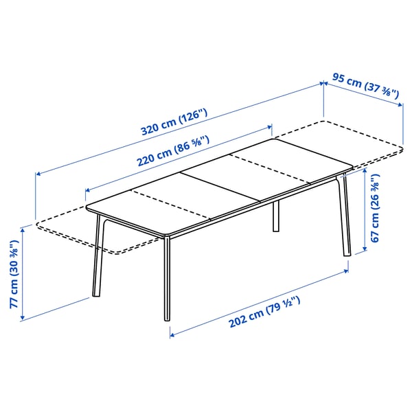 Illustratie met afmetingen voor het product: MELLANSEL.