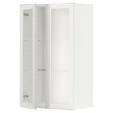 Wit METOD keukenblok met glazen deur, modern design.